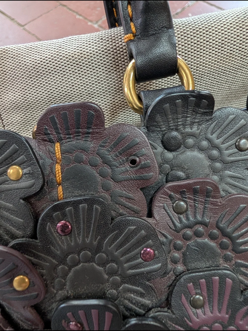 Coach Tea Rose Basket - Picture 6 of 6